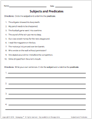 Subjects and Predicates